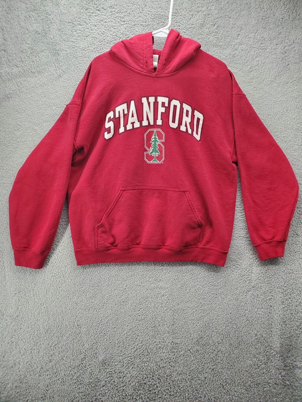 Stanford Hoodie Sweatshirt Size Large Red